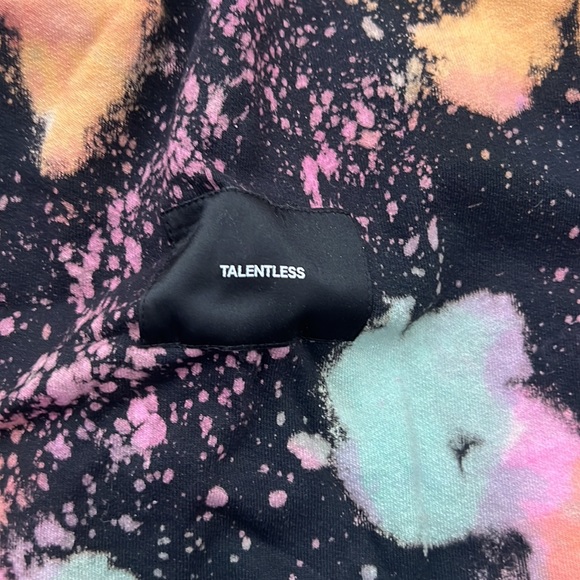 Talentless Cotton Rainbow Splatter Dyed Drawstring Backpack NEW & NEVER USED - Picture 2 of 2